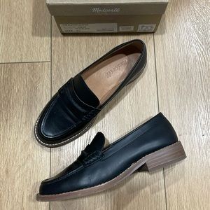 Madewell Elinor Loafer Slip On Shoe Black Size 5.5